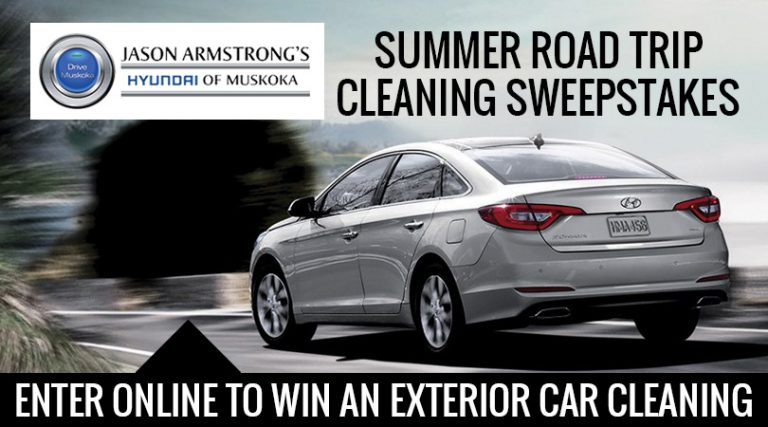 Hyundai of Muskoka’s Summer Road Trip Cleaning Sweepstakes