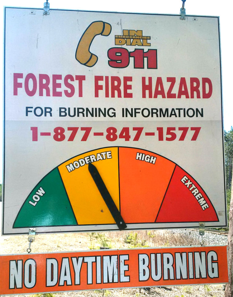 Muskoka Fire Rating Dropped to Moderate