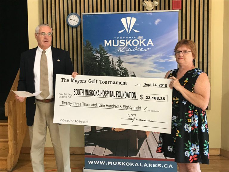 Mayor’s Golf Tourney Donates $23,000 to South Muskoka Hospital Foundation