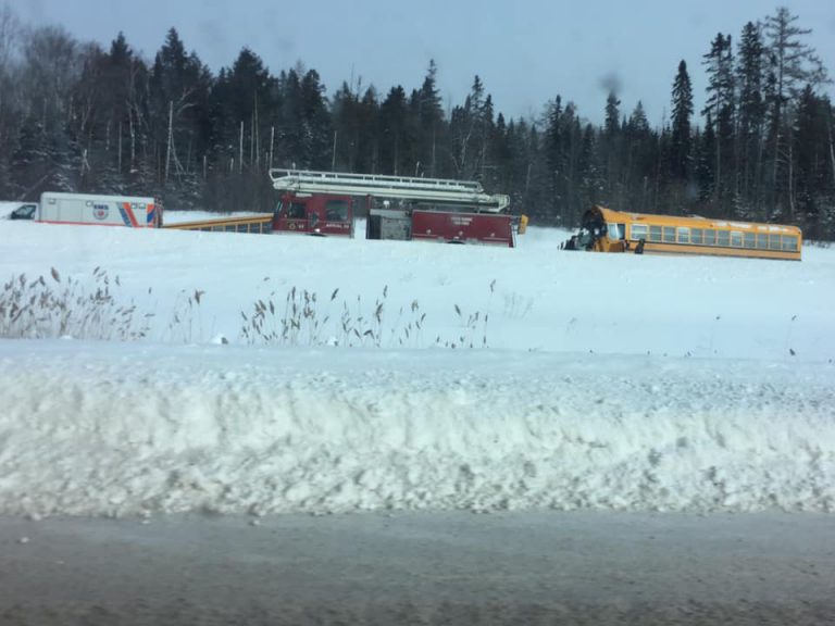 School bus crash north of Huntsville