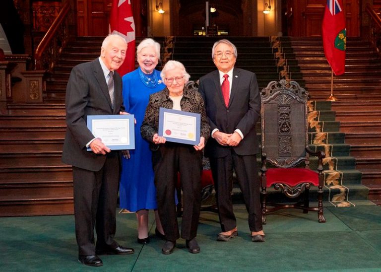 Gravenhurst Couple honoured with Lifetime Achievement award