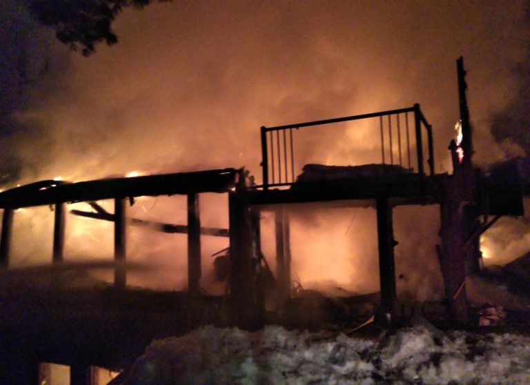 Blaze destroys Utterson cottage