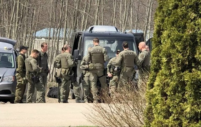 Protesters left Wahta Centre Around Noon Thursday