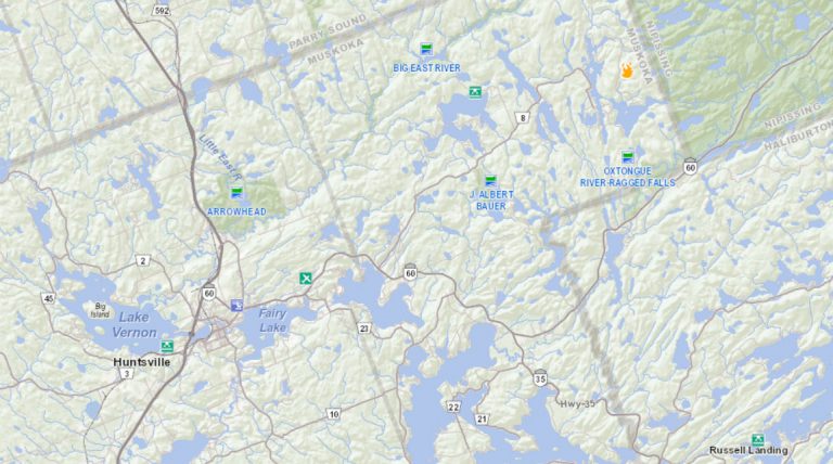 Small forest fire reported northeast of Huntsville