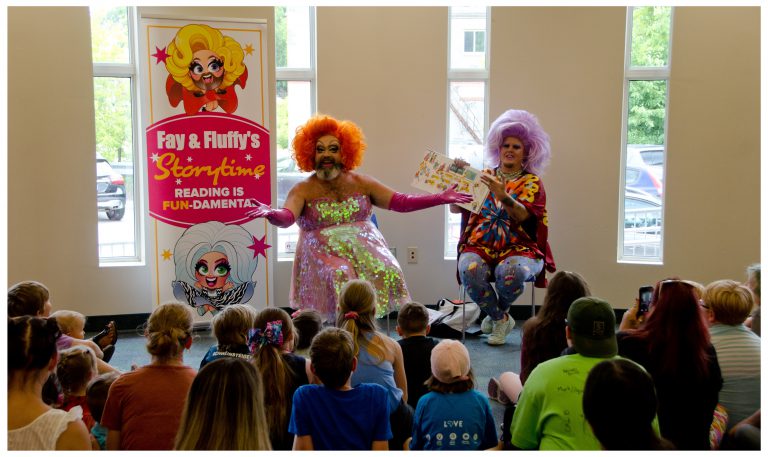 Drag queen story time a success for Huntsville library