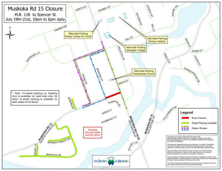 New traffic plan in place for Muskoka Arts and Crafts