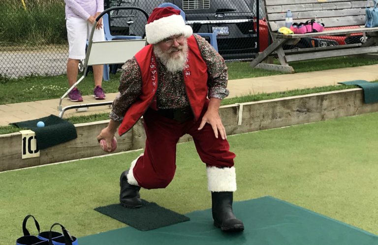 Christmas in July was the theme at Muskoka Lawn Bowling Club.