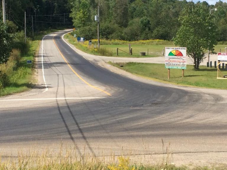 Sticky spill makes for slippery roads from Bracebridge to Windermere