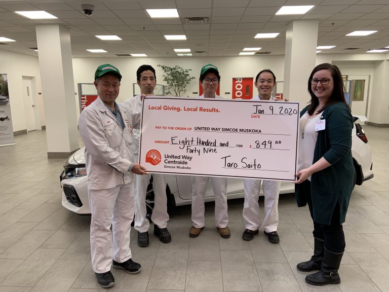 Honda Canada donates to United Way