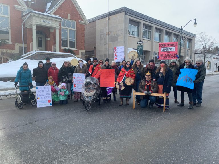 First Nations demonstrates on streets of Bracebridge