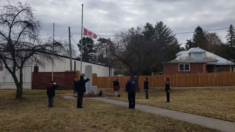 Huntsville Legion Lowers Flag To Half-Mast To Honour Nova Scotia Victims