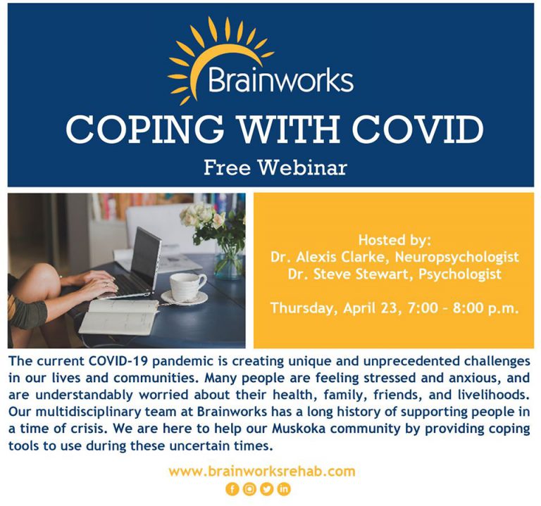 Brainworks Invites Residents To Free ‘Coping With COVID’ Webinar