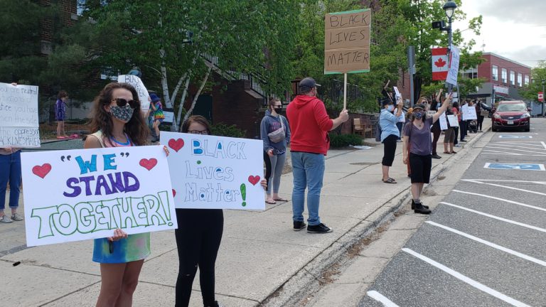 Huntsville Residents Stand In Solidarity Against Racial Injustices In Canada And U.S.