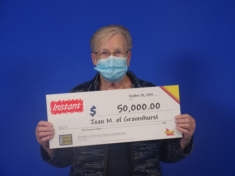 Gravenhurst Woman Wins $50,000 Through OLG’s Instant Double Diamond