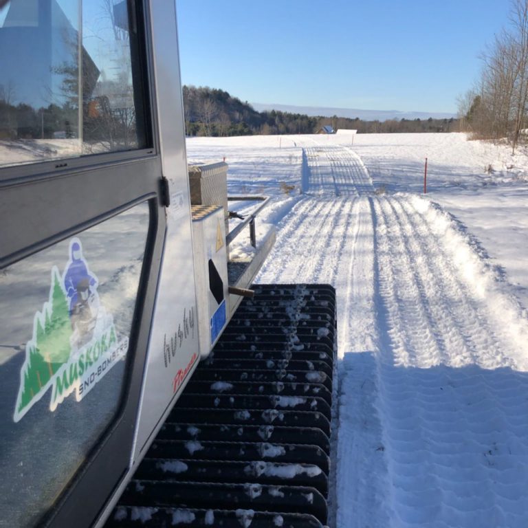 Muskoka’s snowmobile trails are not ready to be used