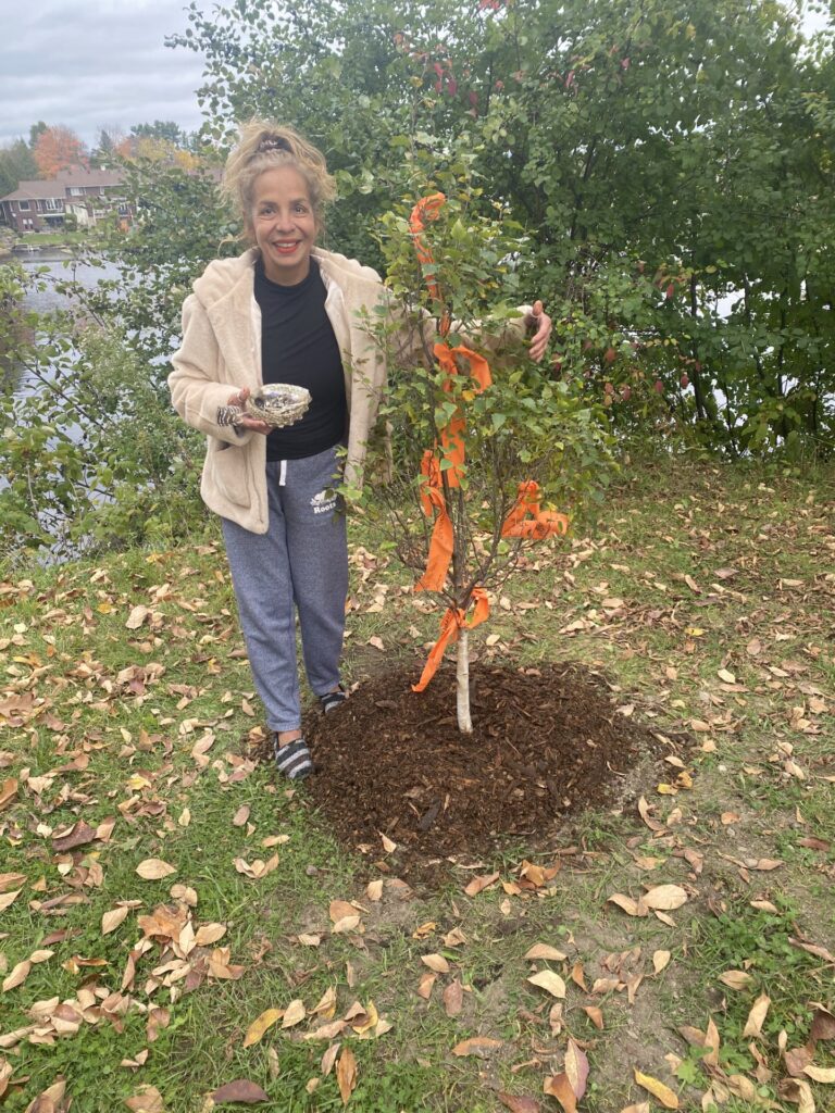 Birch tree ‘Hope’ planted in River Mill Park 