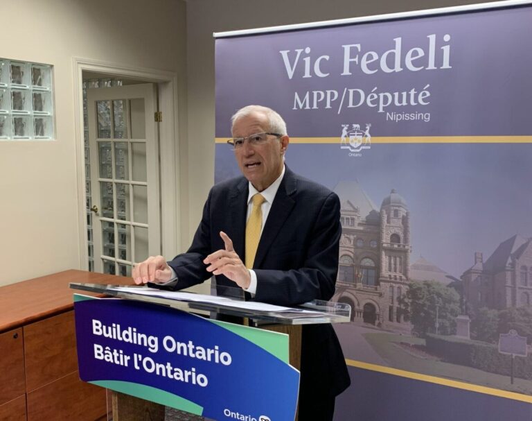 North Bay staff Vic Fedeli