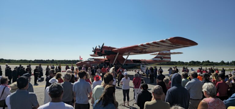 Historic Canso aircraft lands at Muskoka Airport