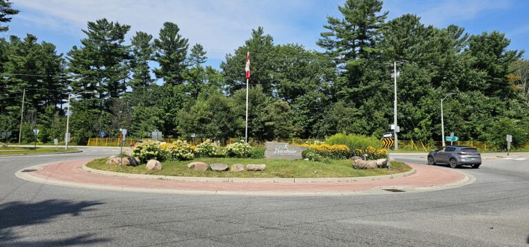 Roundabout on Taylor Rd. in Bracebridge being redesigned