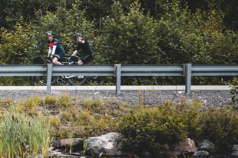 Pair of cyclists trekking through Muskoka for Mind-Aid